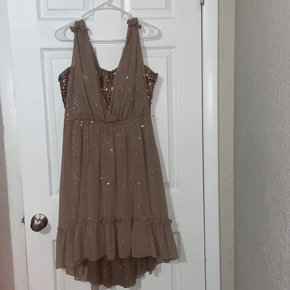 COPY - Jessica Simpson Surplice Sequin Dress - Picture 3 of 10